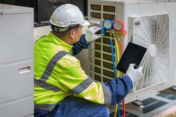 Professional Hvac technician working in Buffalo, TX